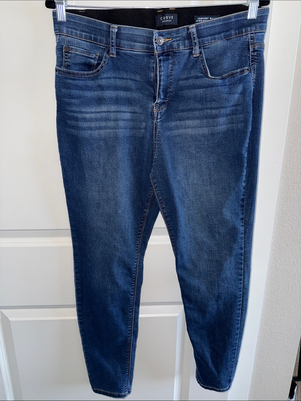 Curve Modern Dark Indigo Skinny Jeans
